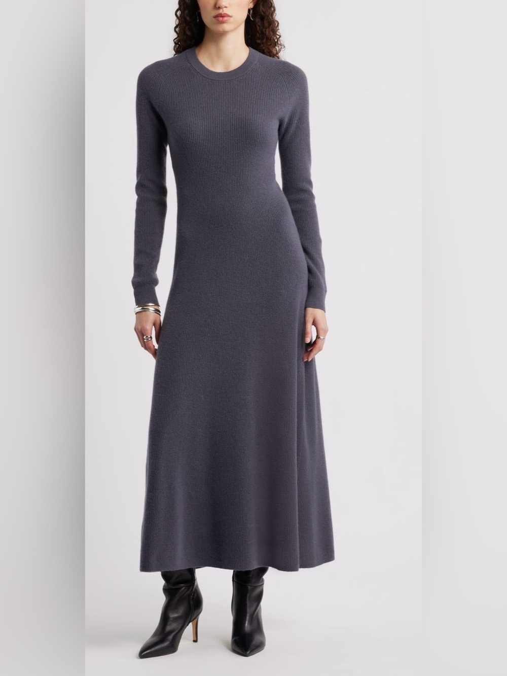 Nordstrom Cashmere Crewneck‎ Sweater - Charcoal